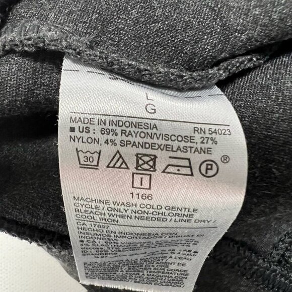 Old Navy Womens Stevie Skinny Pants Gray Mid Rise Elastic Waist Stretch Knit L - Picture 10 of 10